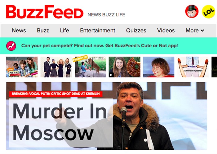 «Убийство в Москве», Buzzfeed, США